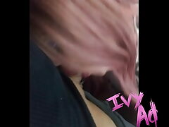 Curvy E-girl Ivy Dare deepthroats and swallows cum in intense cowgirl scene.